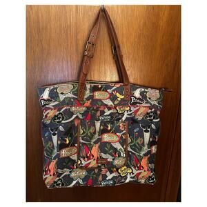 SAK ROOTS EXTRA LARGE ZIP UP PEACE CARRY ON TOTE